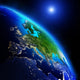 Earth Continents Wall Decal