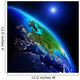 Earth Continents Wall Decal