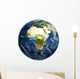 Earth Globe Map Wall Decal Design 2