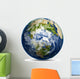 Earth Globe Map Wall Decal Design 1