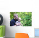 Father Holding His Son Wall Decal