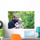 Father Holding His Son Wall Decal