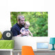 Father Holding His Son Wall Decal