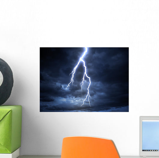 Lightning Strike Wall Decal