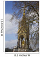 London Sculpture Gold Wall Decal