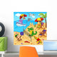 Animals Resting Beach Vector Wall Decal