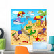 Animals Resting Beach Vector Wall Decal