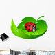 Ladybug Leaf Wall Decal