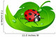 Ladybug Leaf Wall Decal