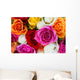 Bouquet Fresh Roses Wall Decal
