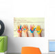 Painted Children's Hands Wall Decal