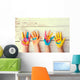 Painted Children's Hands Wall Decal