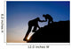 Silhouette Helping Hand between Wall Decal Design 3