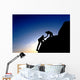 Silhouette Helping Hand between Wall Decal Design 2