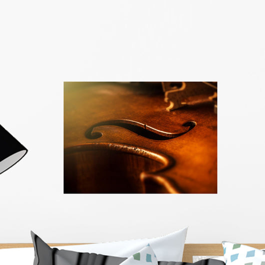 Violin Vintage Style Wall Decal