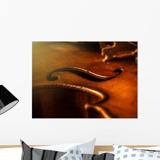 Violin Vintage Style Wall Decal