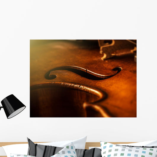 Violin Vintage Style Wall Decal