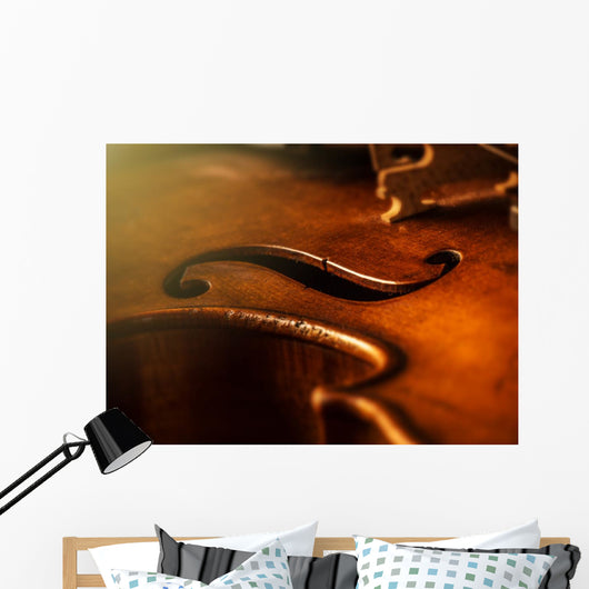 Violin Vintage Style Wall Decal