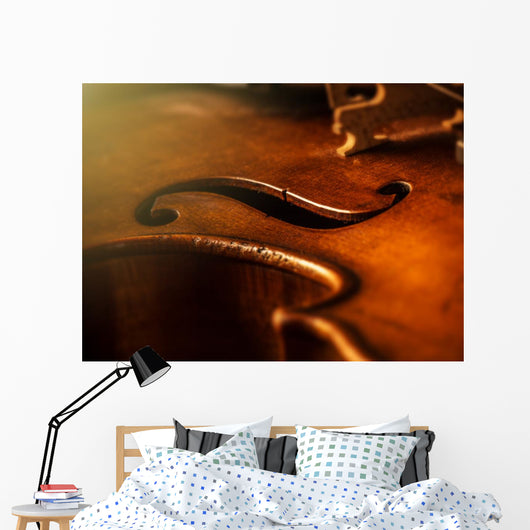 Violin Vintage Style Wall Decal