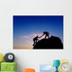 Silhouette Helping Hand between Wall Decal Design 1