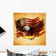 Eagle Flag USA Vintage Wall Decal