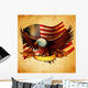 Eagle Flag USA Vintage Wall Decal