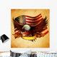 Eagle Flag USA Vintage Wall Decal