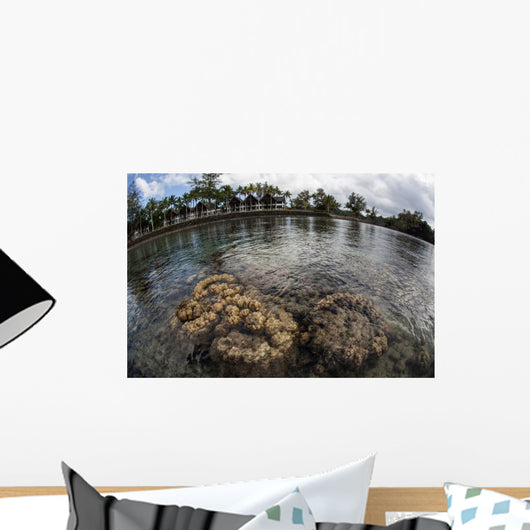 Corals and Resort Pacific Wall Decal