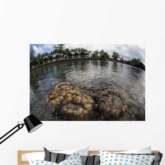 Corals and Resort Pacific Wall Decal