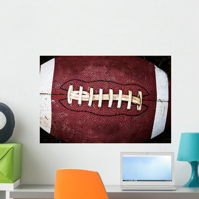 Up American Football Wall Decal shown on a wall