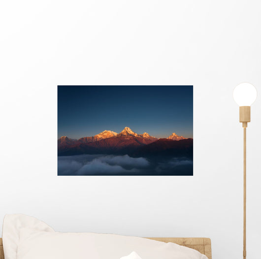 Himalaya Mountains from Poon Wall Decal Design 2