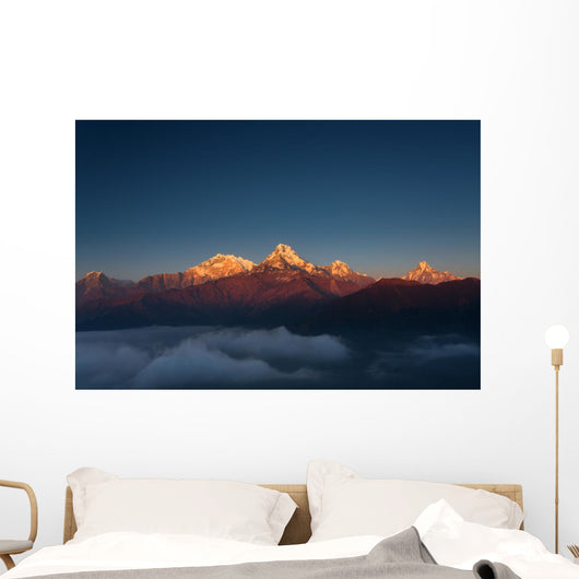 Himalaya Mountains from Poon Wall Decal Design 2