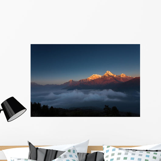 Himalaya Mountains from Poon Wall Decal Design 1