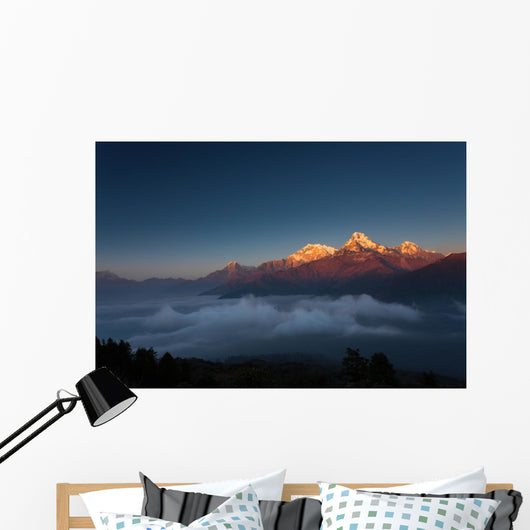 Himalaya Mountains from Poon Wall Decal Design 1