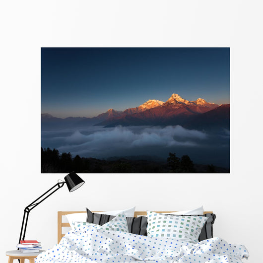 Himalaya Mountains from Poon Wall Decal Design 1