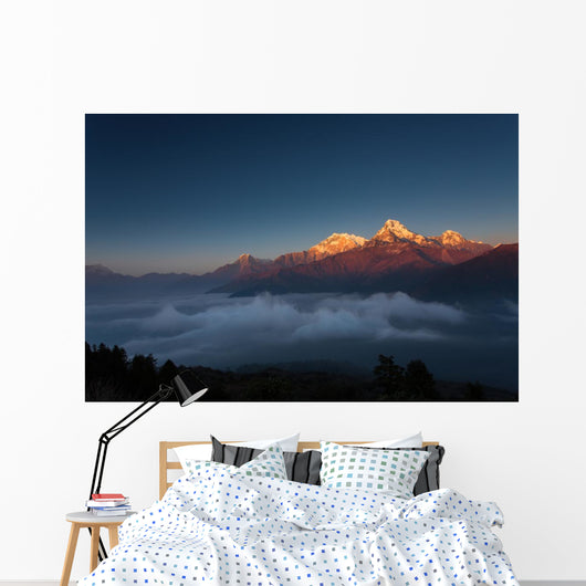 Himalaya Mountains from Poon Wall Decal Design 1