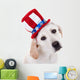Patriotic Puppy Dog Wall Decal