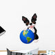 Boston Terrier Earth Day Wall Decal
