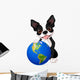 Boston Terrier Earth Day Wall Decal