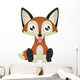 Fox Licking Wall Decal