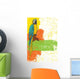 Blue and Yellow Parrot Wall Decal