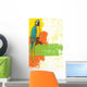 Blue and Yellow Parrot Wall Decal