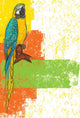 Blue and Yellow Parrot Wall Decal