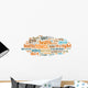 Fitness Word Cloud Wall Decal