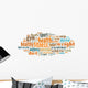 Fitness Word Cloud Wall Decal