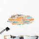 Fitness Word Cloud Wall Decal