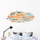 Fitness Word Cloud Wall Decal