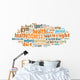 Fitness Word Cloud Wall Decal