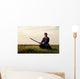 Kendo Fighter Holding Bokuto Wall Decal