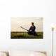 Kendo Fighter Holding Bokuto Wall Decal